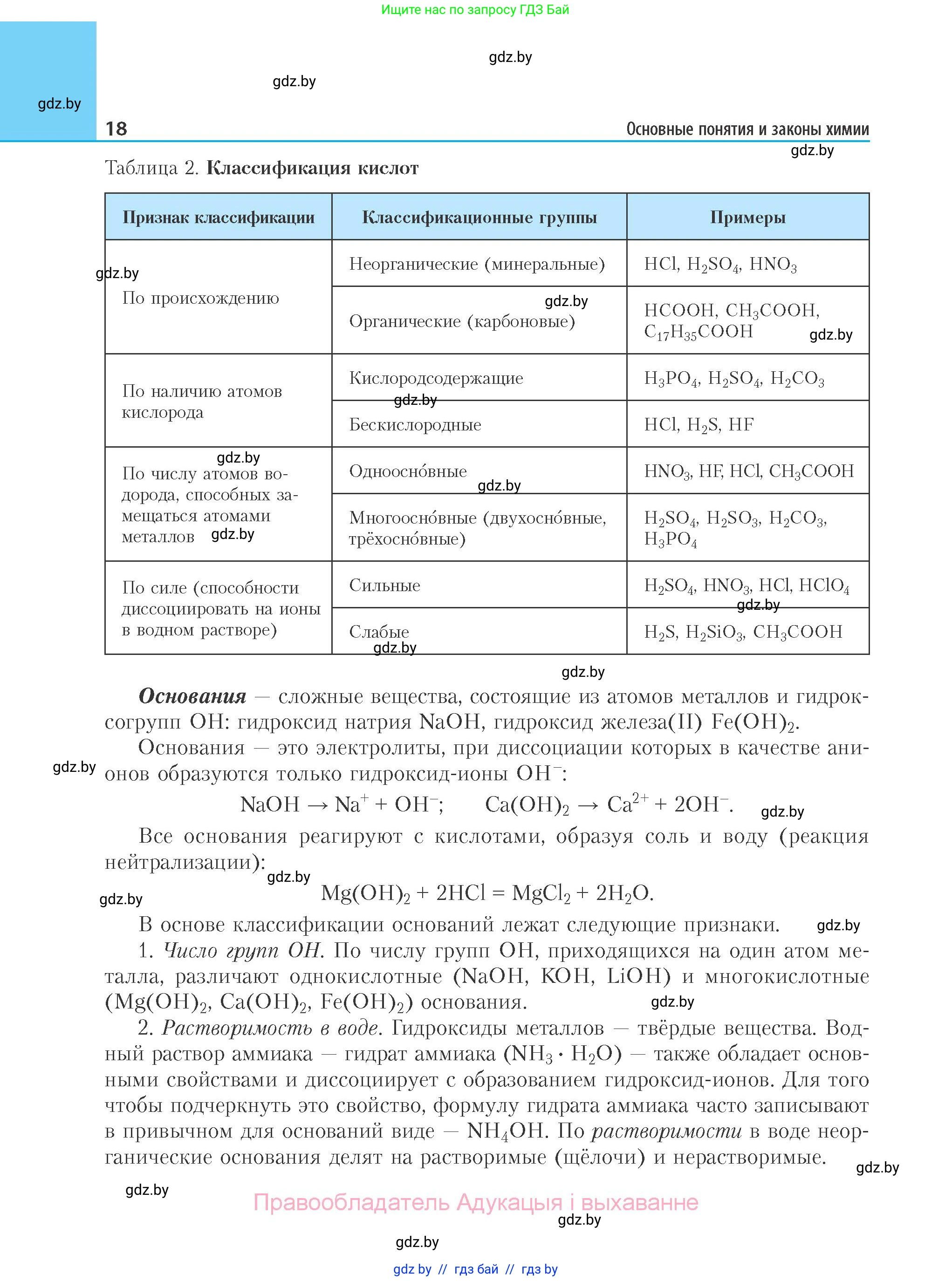 Химия, 11 класс Учебник, авторы: Мычко Дмитрий Иванович, Прохоревич Константин Николаевич, Борушко Ирина Ивановна, издательство Адукацыя i выхаванне, Минск, 2021, зелёного цвета, страница 18