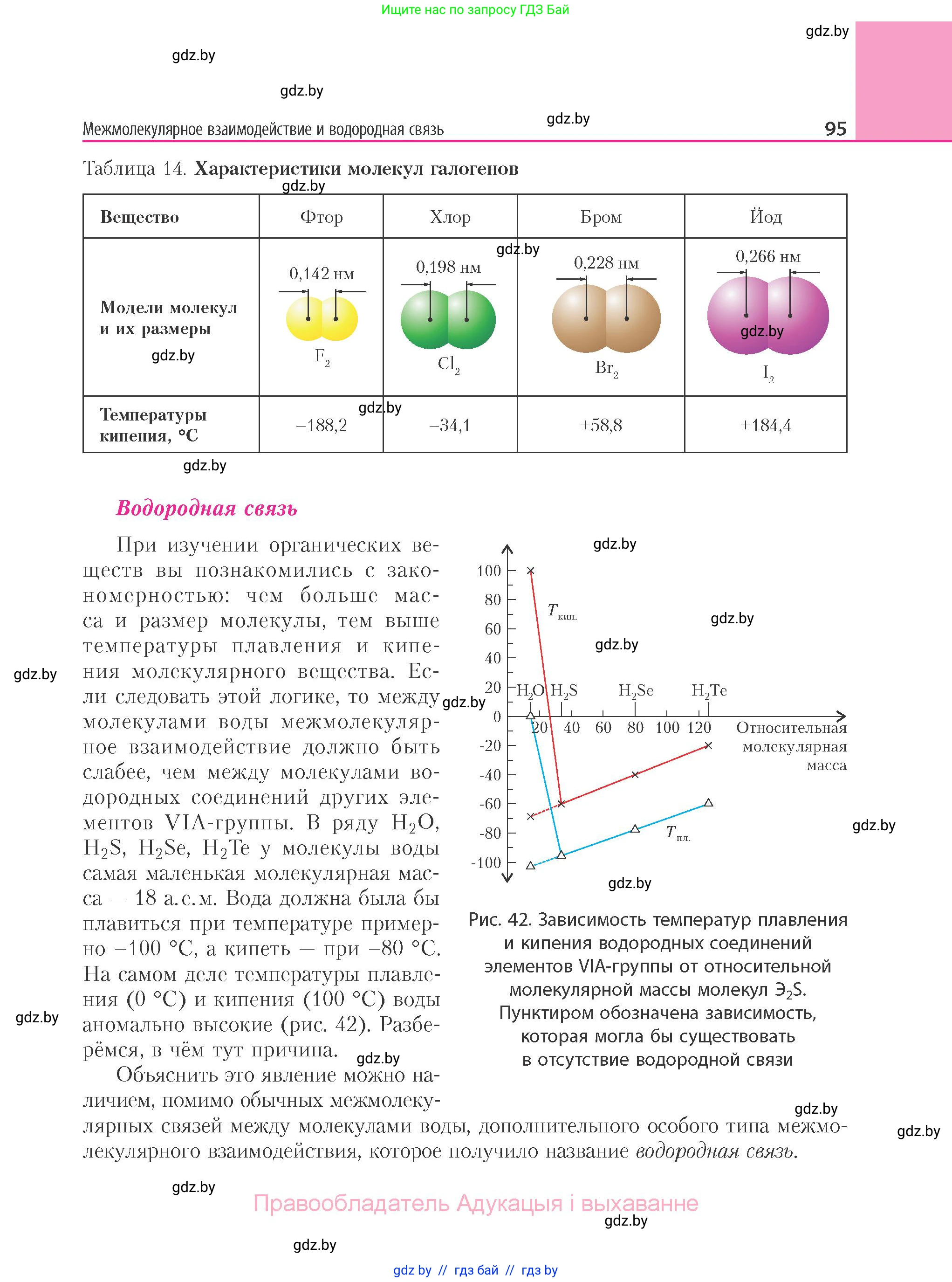 Химия, 11 класс Учебник, авторы: Мычко Дмитрий Иванович, Прохоревич Константин Николаевич, Борушко Ирина Ивановна, издательство Адукацыя i выхаванне, Минск, 2021, зелёного цвета, страница 95