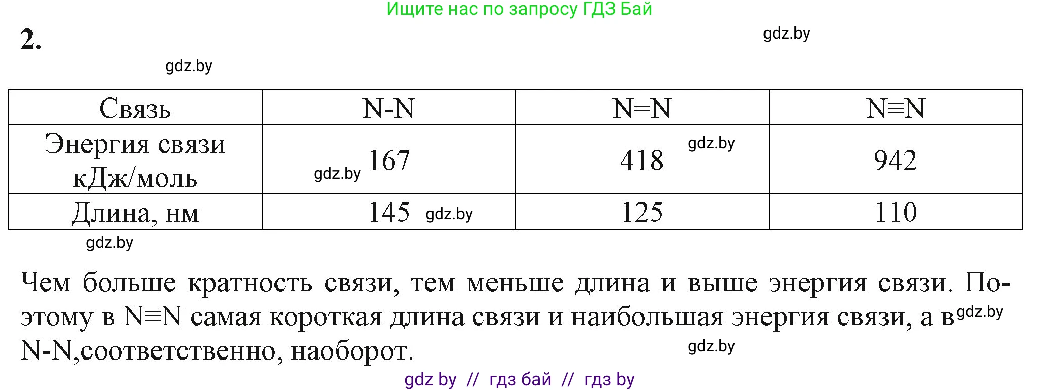Химия, 11 класс Учебник, авторы: Мычко Дмитрий Иванович, Прохоревич Константин Николаевич, Борушко Ирина Ивановна, издательство Адукацыя i выхаванне, Минск, 2021, зелёного цвета, страница 82, номер 2, Решение