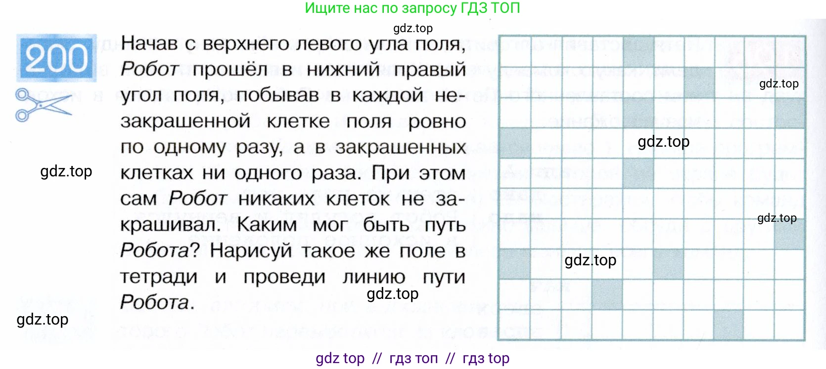 Информатика, 5 класс Учебник, авторы: Семенов Алексей Львович, Рудченко Татьяна Александровна, издательство Просвещение, Москва, 2019, страница 106, номер 200, Условие
