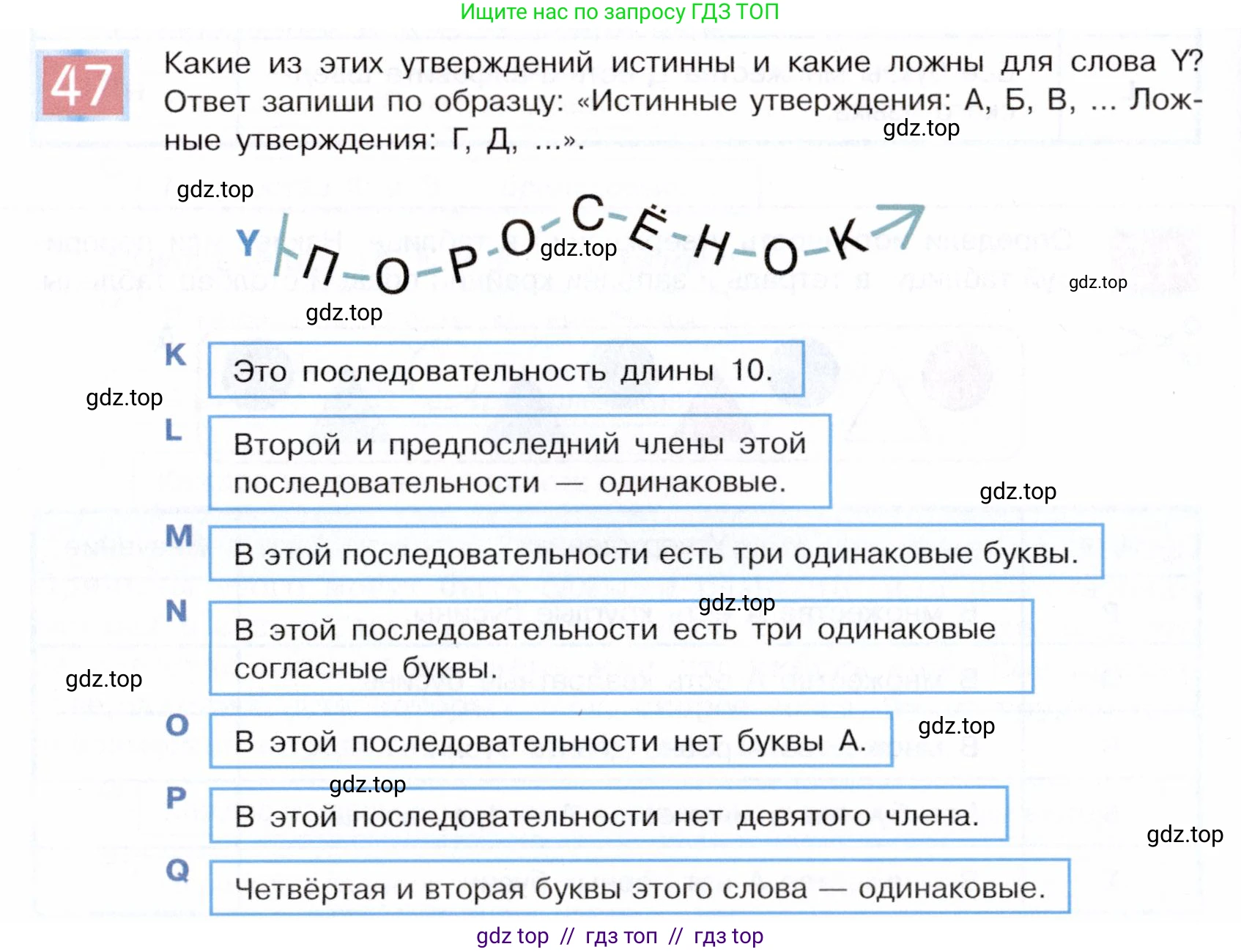 Информатика, 5 класс Учебник, авторы: Семенов Алексей Львович, Рудченко Татьяна Александровна, издательство Просвещение, Москва, 2019, страница 34, номер 47, Условие