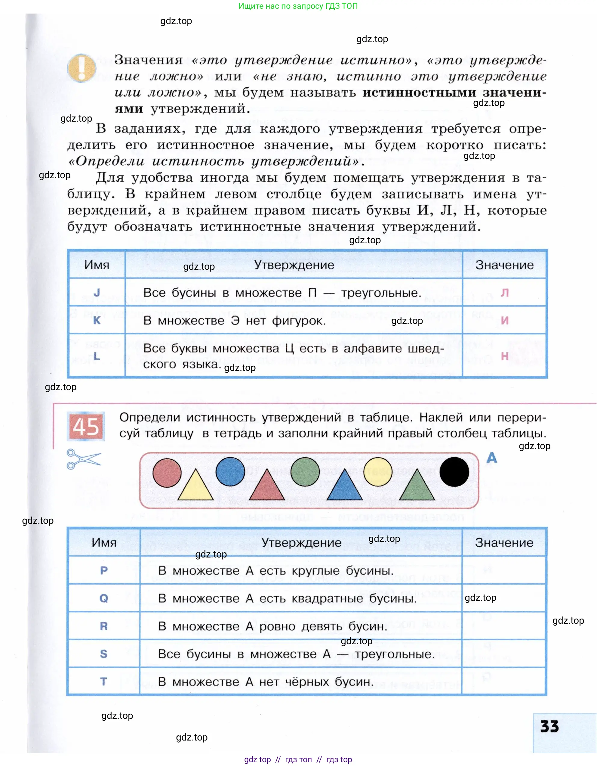 Информатика, 5 класс Учебник, авторы: Семенов Алексей Львович, Рудченко Татьяна Александровна, издательство Просвещение, Москва, 2019, страница 33