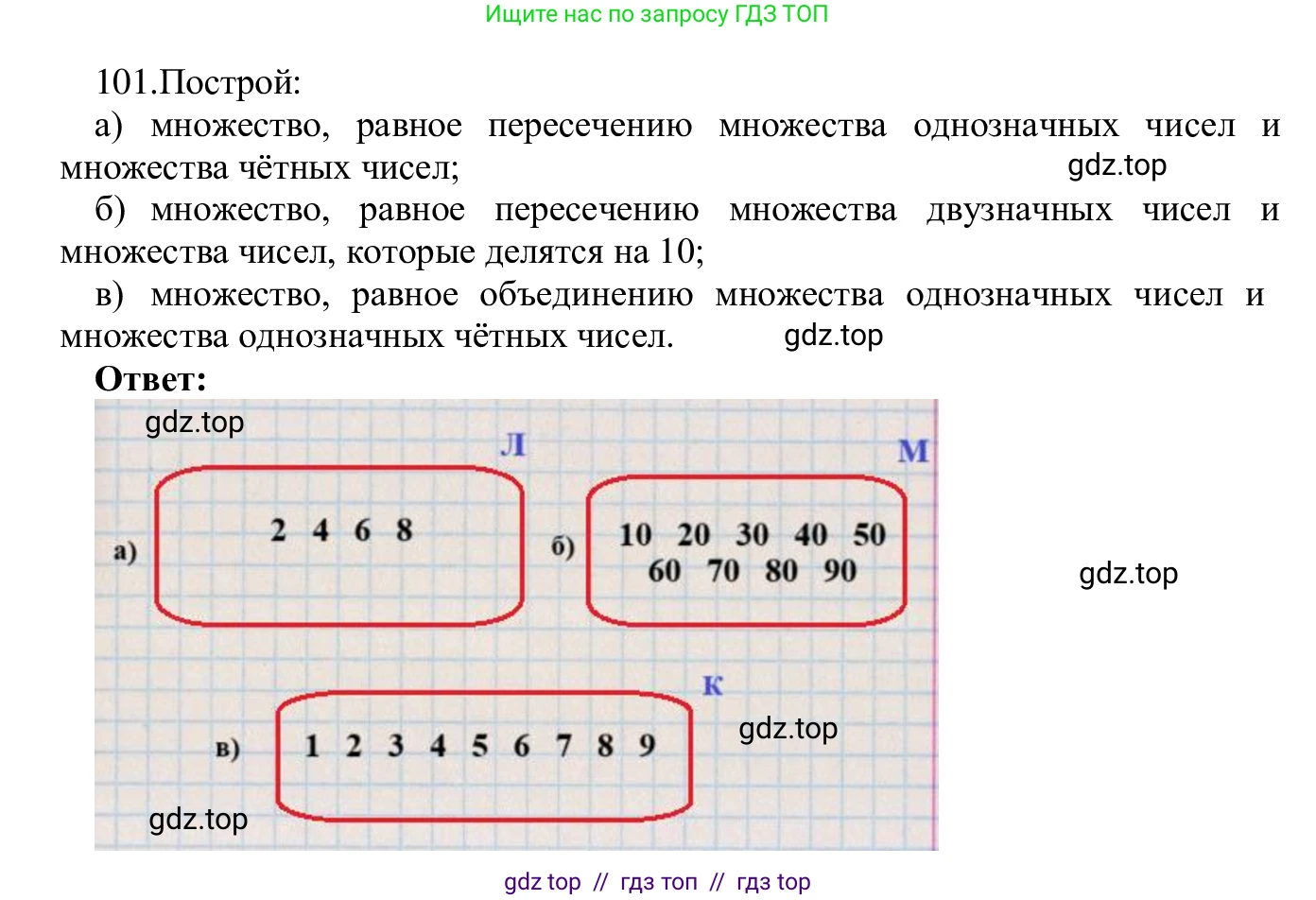 Информатика, 5 класс Учебник, авторы: Семенов Алексей Львович, Рудченко Татьяна Александровна, издательство Просвещение, Москва, 2019, страница 61, номер 101, Решение