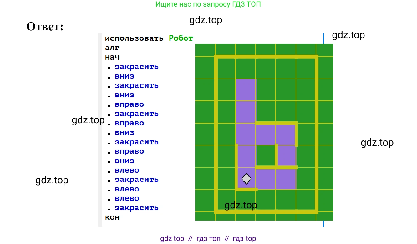 Информатика, 5 класс Учебник, авторы: Семенов Алексей Львович, Рудченко Татьяна Александровна, издательство Просвещение, Москва, 2019, страница 142, номер 6, Решение (продолжение 2)