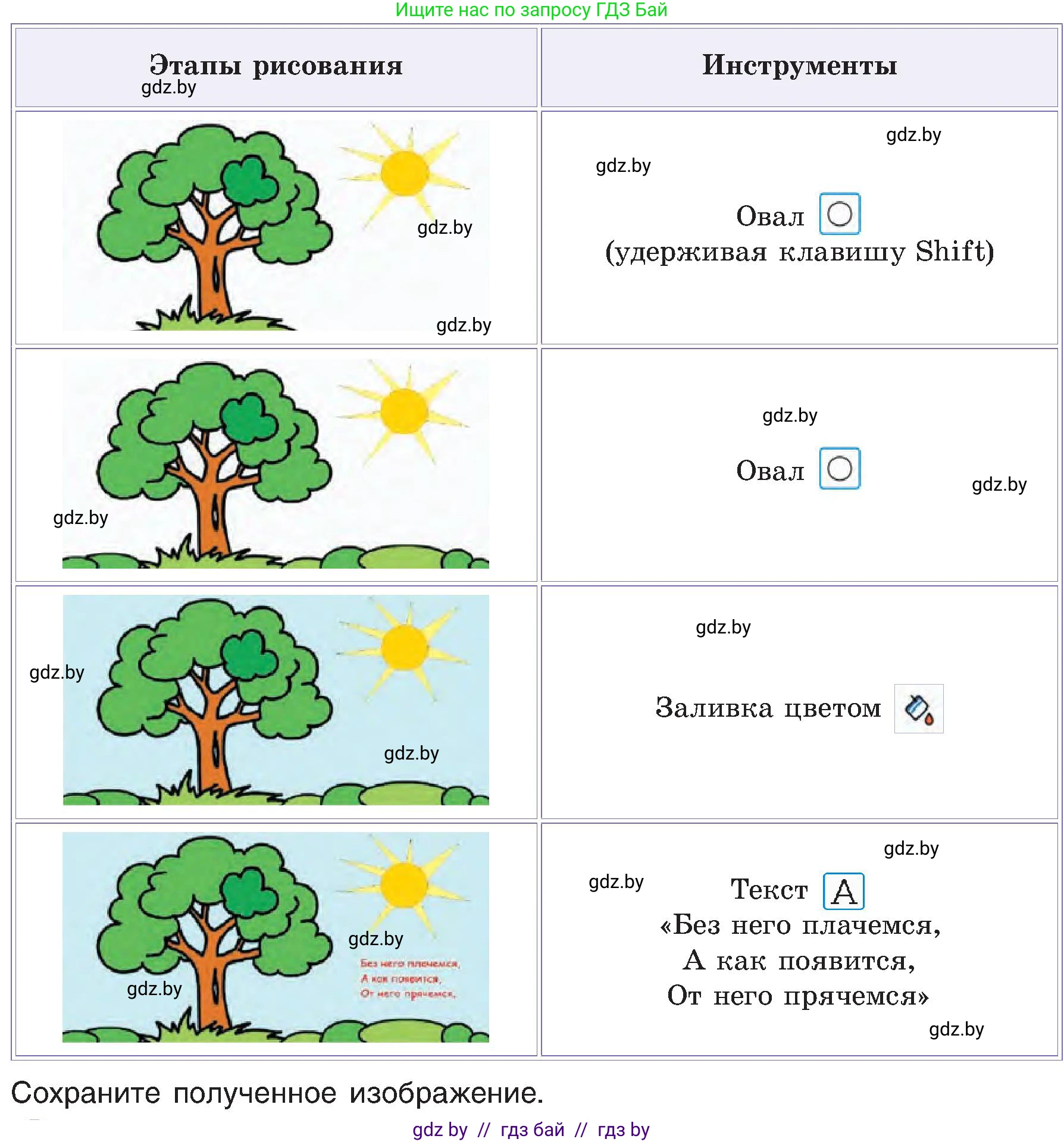 Информатика, 6 класс Учебник, авторы: Котов Владимир Михайлович, Макарова Нина Петровна, Лапо Анжелика Ивановна, Войтехович Елена Николаевна, издательство Народная асвета, Минск, 2024, бирюзового цвета, страница 48, номер 3, Условие (продолжение 2)