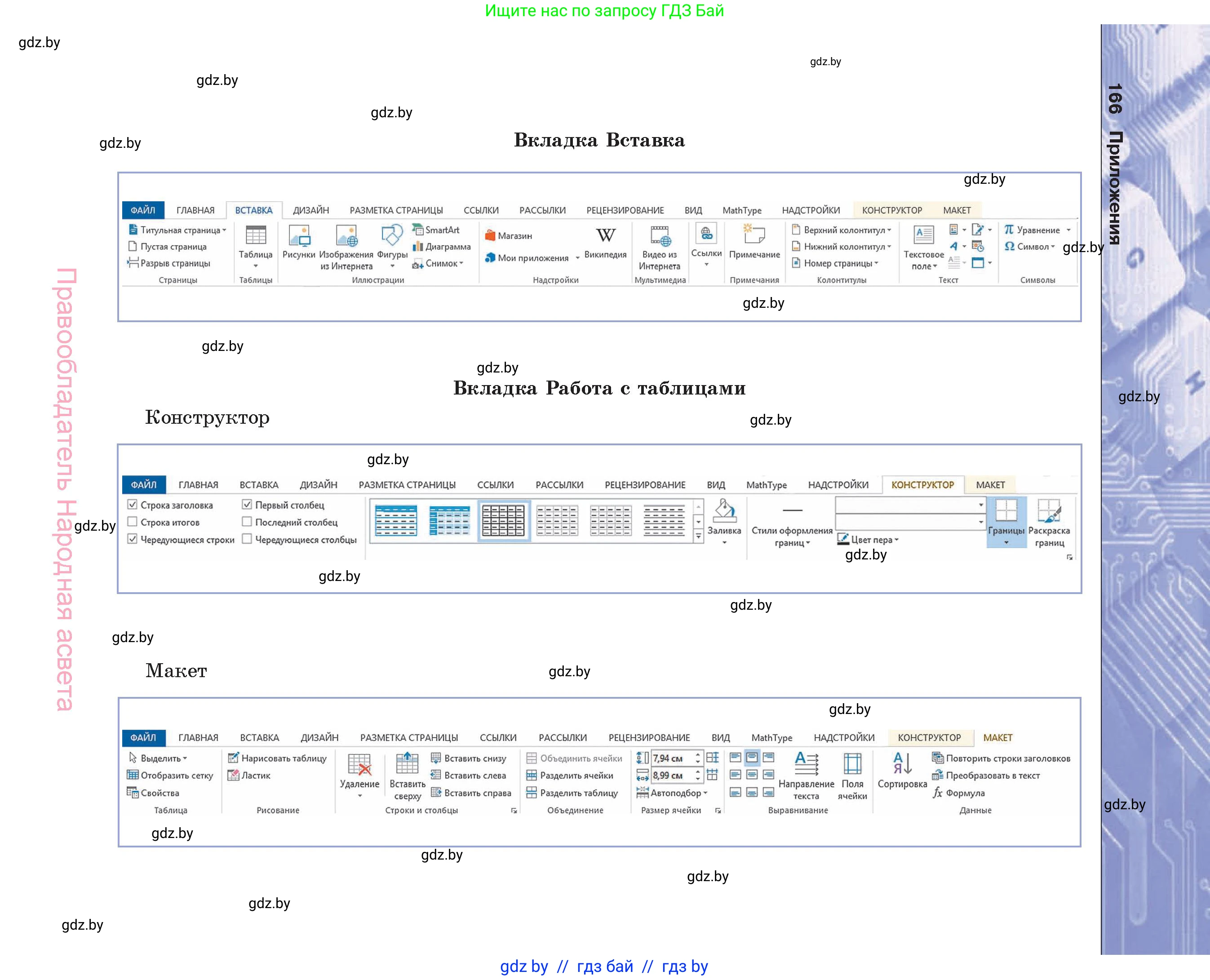 Информатика, 8 класс Учебник, авторы: Котов Владимир Михайлович, Лапо Анжелика Ивановна, Быкадоров Юрий Александрович, Войтехович Елена Николаевна, издательство Народная асвета, Минск, 2018, страница 166