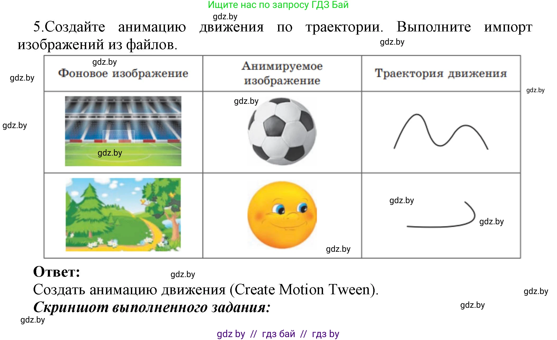 Информатика, 8 класс Учебник, авторы: Котов Владимир Михайлович, Лапо Анжелика Ивановна, Быкадоров Юрий Александрович, Войтехович Елена Николаевна, издательство Народная асвета, Минск, 2018, страница 51, номер 5, Решение