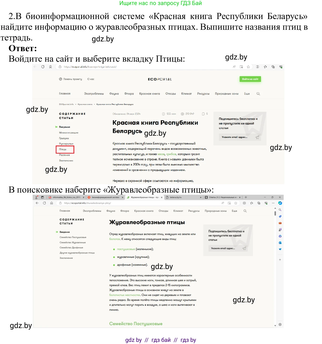 Информатика, 9 класс Учебник, авторы: Котов Владимир Михайлович, Лапо Анжелика Ивановна, Быкадоров Юрий Александрович, Войтехович Елена Николаевна, издательство Народная асвета, Минск, 2019, голубого цвета, страница 14, номер 2, Решение