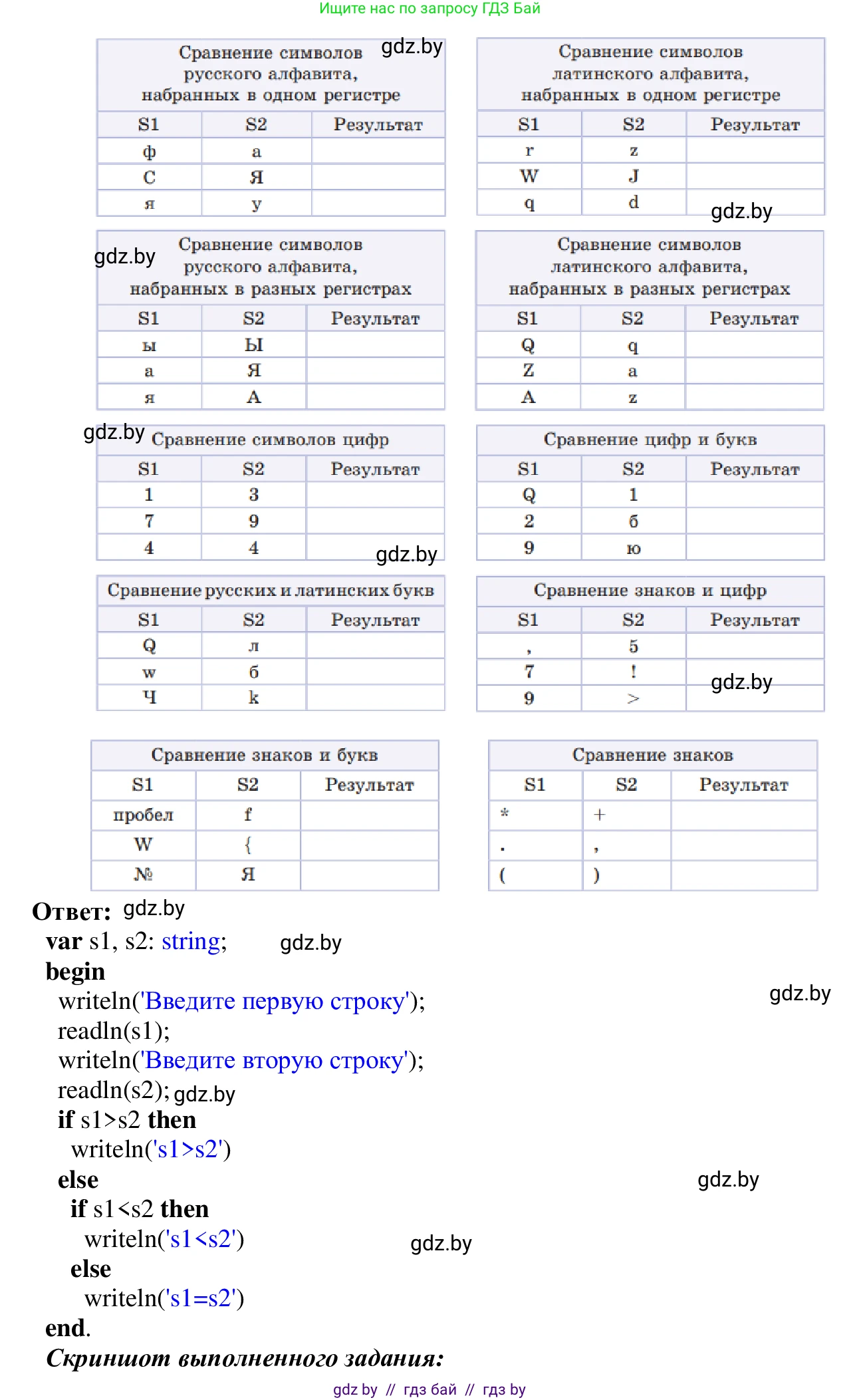 Информатика, 9 класс Учебник, авторы: Котов Владимир Михайлович, Лапо Анжелика Ивановна, Быкадоров Юрий Александрович, Войтехович Елена Николаевна, издательство Народная асвета, Минск, 2019, голубого цвета, страница 40, номер 3, Решение (продолжение 2)