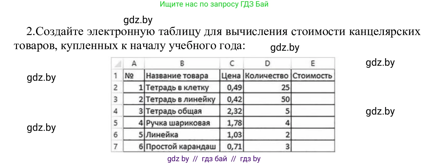 Информатика, 9 класс Учебник, авторы: Котов Владимир Михайлович, Лапо Анжелика Ивановна, Быкадоров Юрий Александрович, Войтехович Елена Николаевна, издательство Народная асвета, Минск, 2019, голубого цвета, страница 88, номер 2, Решение