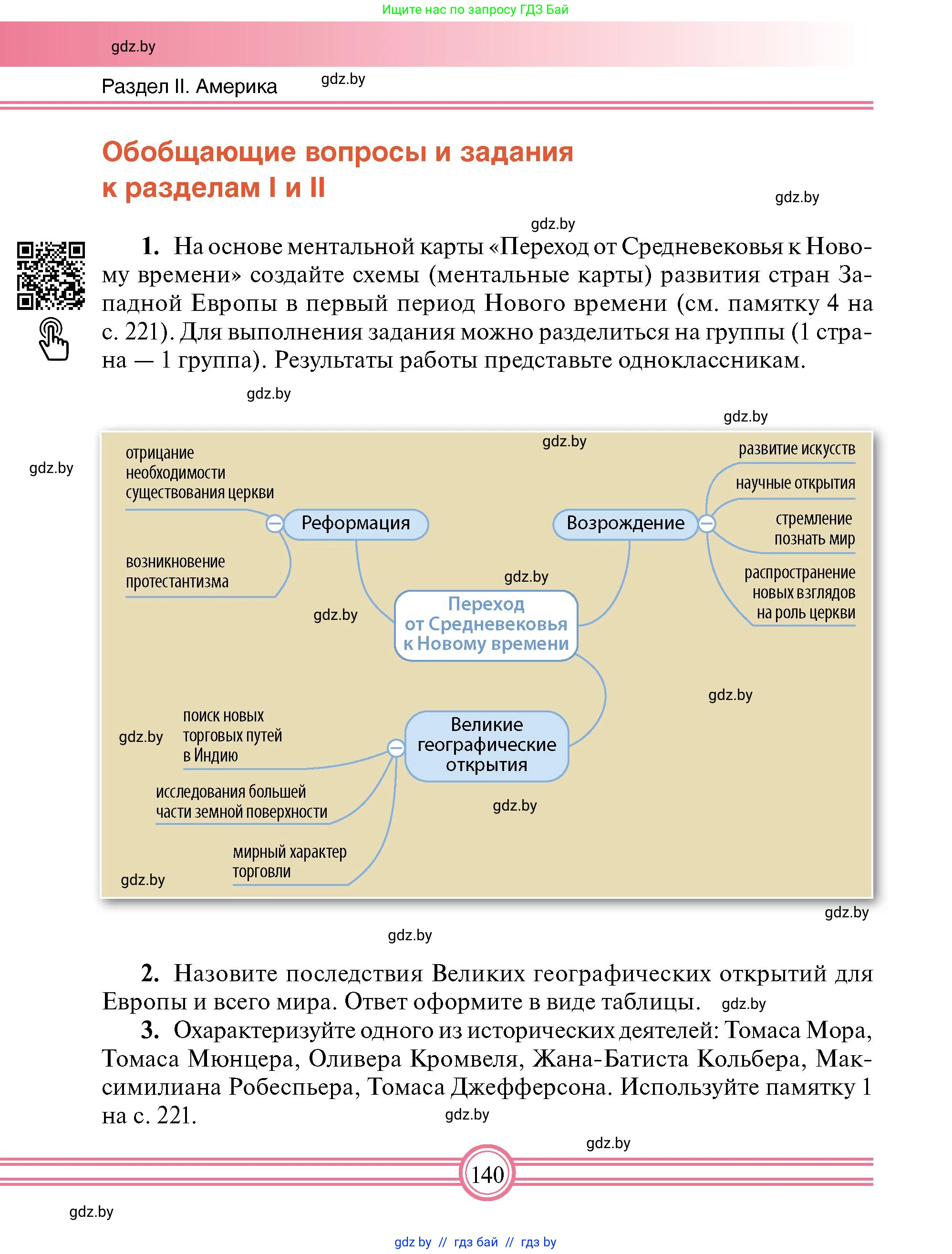 Всемирная история, 7 класс Учебник, авторы: Кошелев Владимир Сергеевич, Кошелева Наталья Владимировна, издательство Издательский центр БГУ, Минск, 2024, красного цвета, страница 140