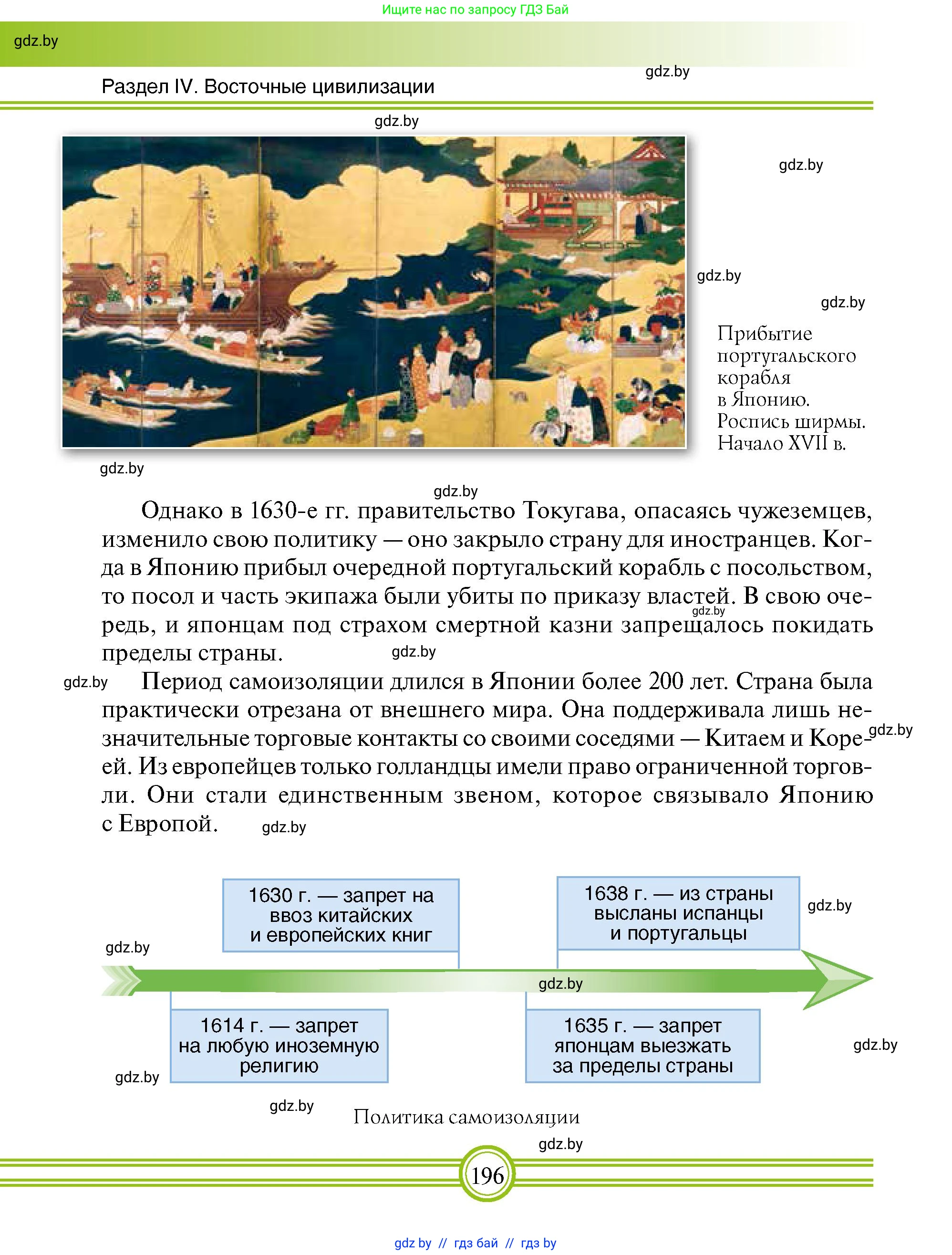 Всемирная история, 7 класс Учебник, авторы: Кошелев Владимир Сергеевич, Кошелева Наталья Владимировна, издательство Издательский центр БГУ, Минск, 2024, красного цвета, страница 196