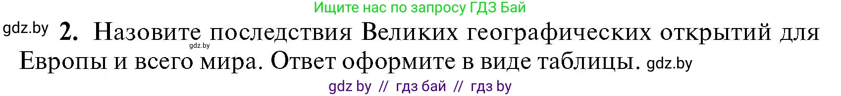 Всемирная история, 7 класс Учебник, авторы: Кошелев Владимир Сергеевич, Кошелева Наталья Владимировна, издательство Издательский центр БГУ, Минск, 2024, красного цвета, страница 140, номер 2, Условие