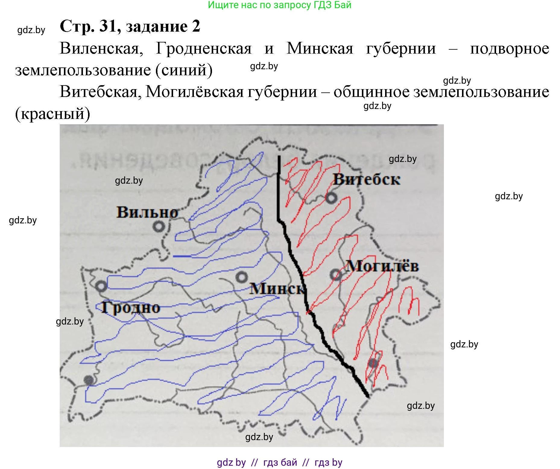 История Беларуси (Гісторыя Беларусі), 8 класс рабочая тетрадь, автор: Панов Сергей Вениаминович, издательство Аверсэв, Минск, 2019, зелёного цвета, страница 31, номер 2, Решение 1