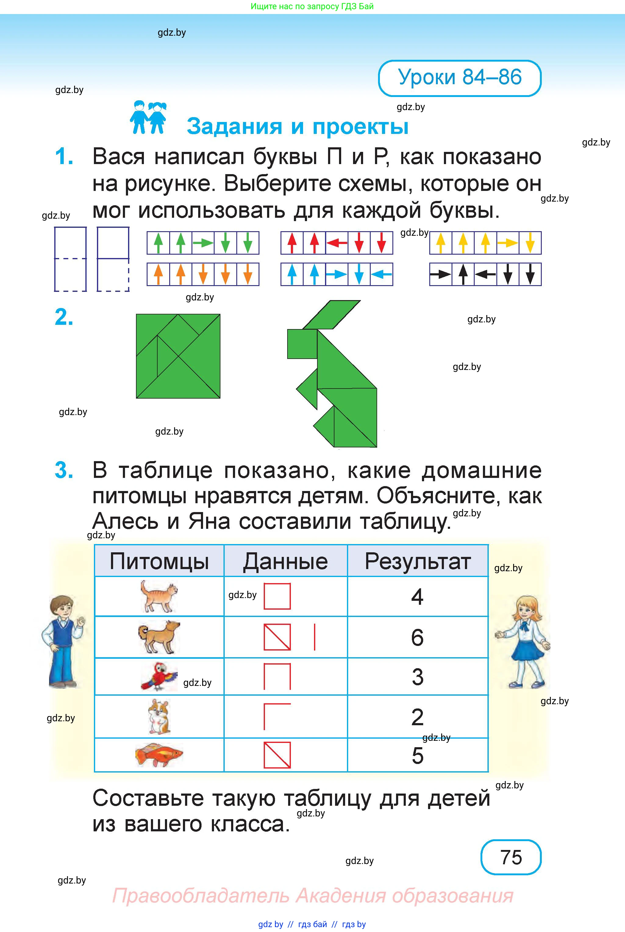 Математика, 1 класс Учебник, авторы: Муравьева Галина Леонидовна, Урбан Мария Анатольевна, издательство Академия образования, Минск, 2024, Часть 1, страница 75