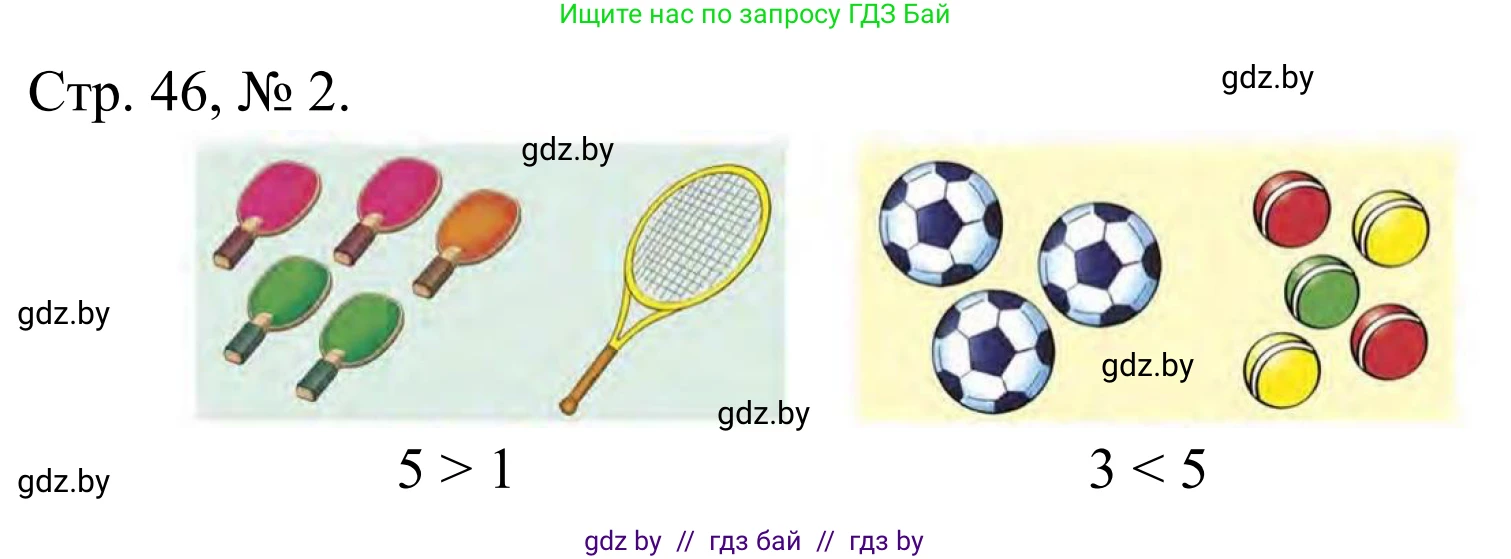 Математика, 1 класс Учебник, авторы: Муравьева Галина Леонидовна, Урбан Мария Анатольевна, издательство Академия образования, Минск, 2024, Часть 1, страница 46, номер 2, Решение