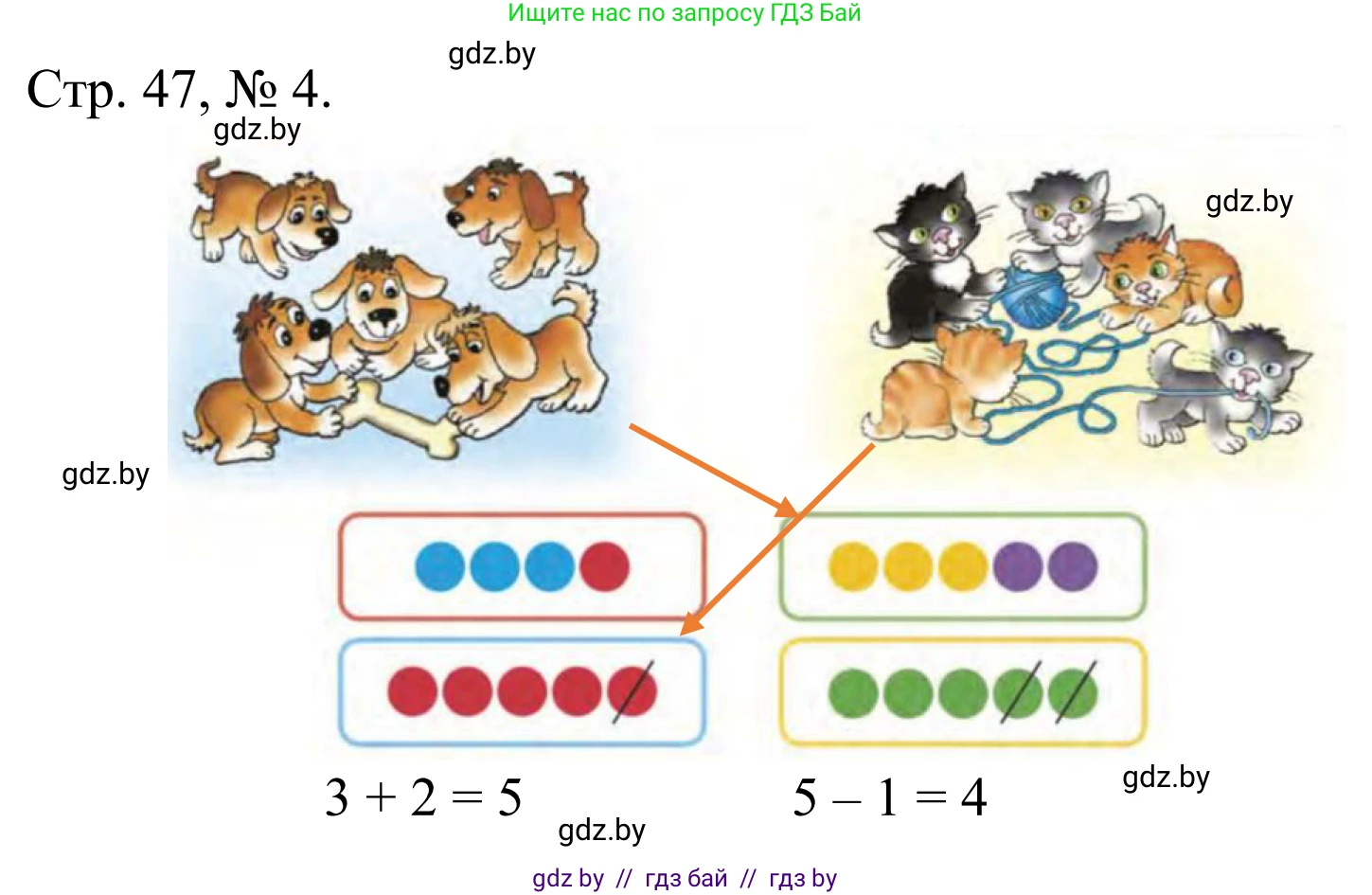 Математика, 1 класс Учебник, авторы: Муравьева Галина Леонидовна, Урбан Мария Анатольевна, издательство Академия образования, Минск, 2024, Часть 1, страница 47, номер 4, Решение