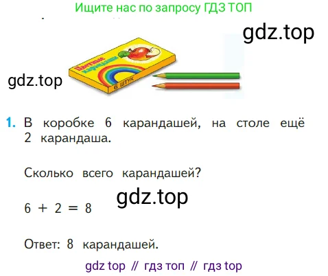 Математика, 1 класс Учебник, авторы: Моро Мария Игнатьевна, Волкова Светлана Ивановна, Степанова Светлана Вячеславовна, издательство Просвещение, Москва, 2023, белого цвета, Часть 1, страница 88, номер 1, Условие