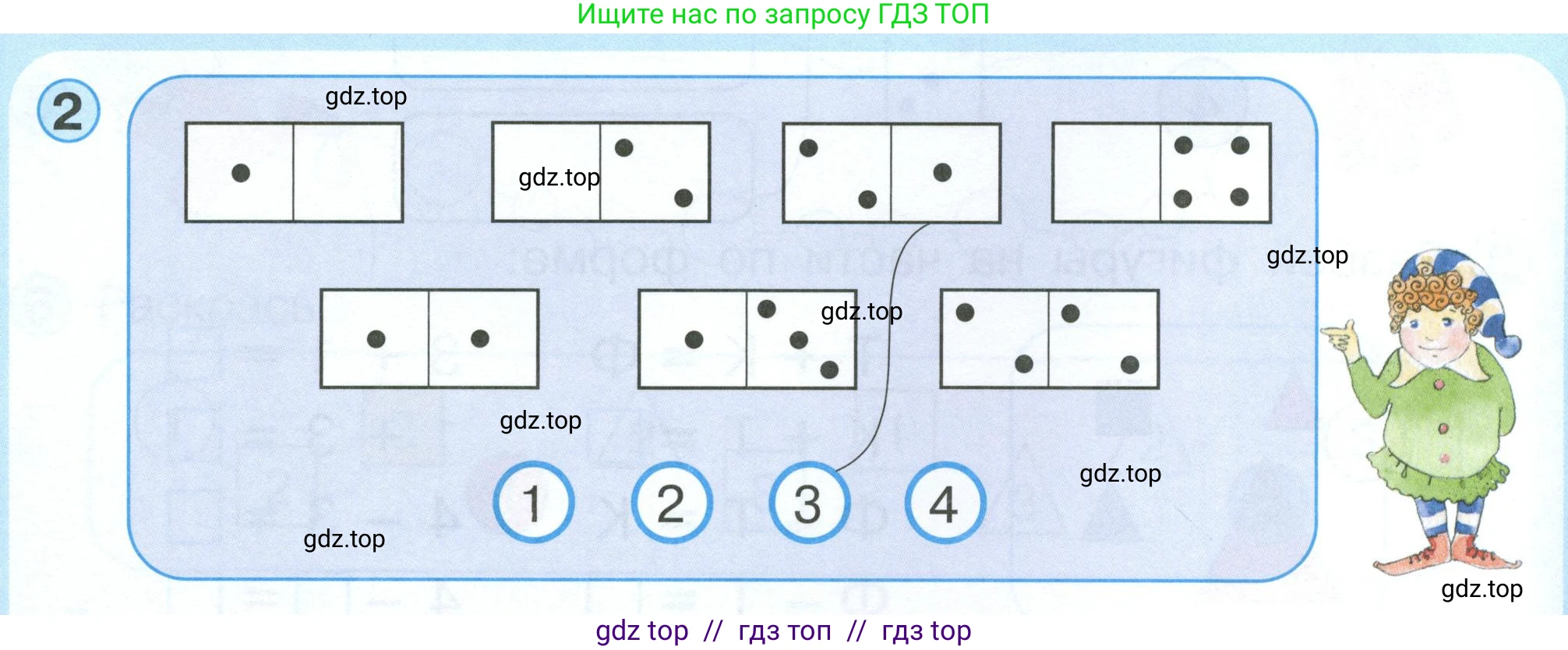 Математика, 1 класс учебное пособие - тетрадь, автор: Петерсон Людмила Георгиевна, издательство Просвещение, Москва, 2024, жёлтого цвета, Часть 1, страница 34, номер 2, Условие 2023