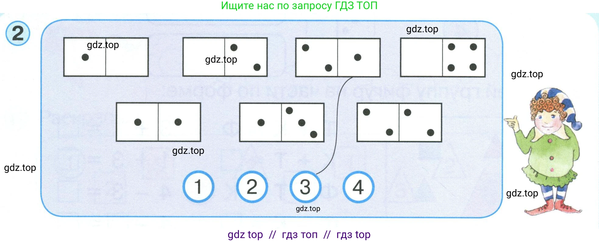 Математика, 1 класс учебное пособие - тетрадь, автор: Петерсон Людмила Георгиевна, издательство Просвещение, Москва, 2024, жёлтого цвета, Часть 1, страница 34, номер 2, Условие (2021-2022)