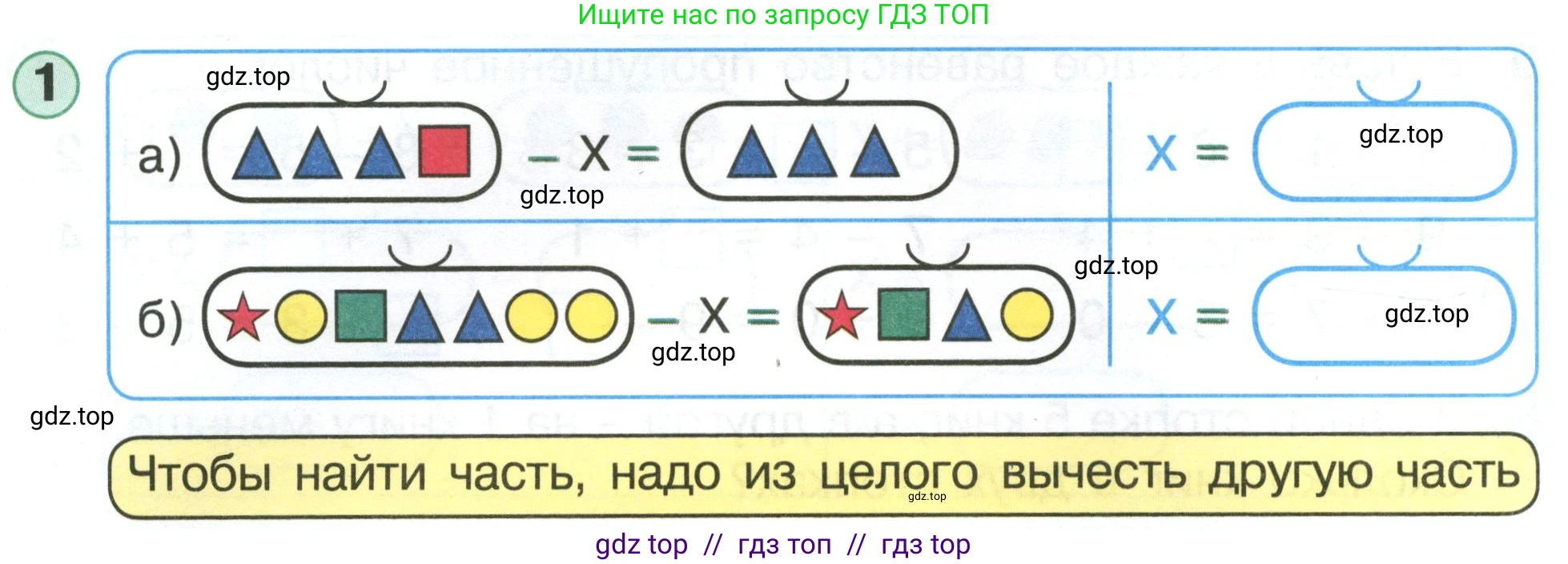 Математика, 1 класс учебное пособие - тетрадь, автор: Петерсон Людмила Георгиевна, издательство Просвещение, Москва, 2024, жёлтого цвета, Часть 3, страница 24, номер 1, Условие (2021-2022)