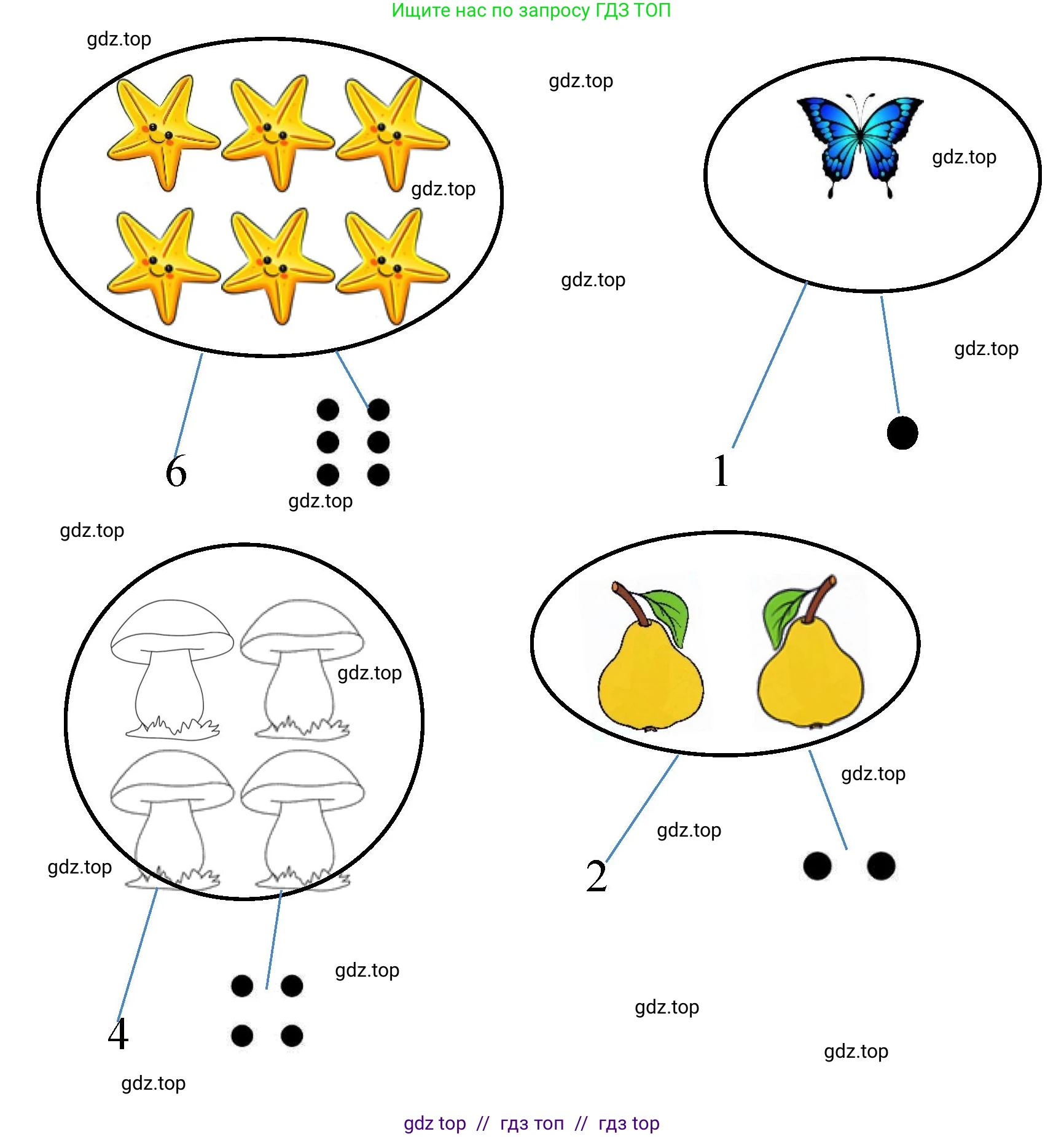 Математика, 1 класс учебное пособие - тетрадь, автор: Петерсон Людмила Георгиевна, издательство Просвещение, Москва, 2024, жёлтого цвета, Часть 1, страница 52, номер 1, Решение (2021-2022) (продолжение 2)