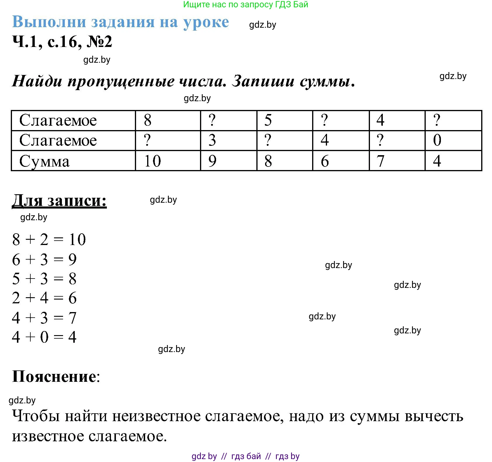 Математика, 2 класс Учебник, авторы: Муравьева Галина Леонидовна, Урбан Мария Анатольевна, издательство Академия образования, Минск, 2025, сиреневого цвета, Часть 1, страница 16, номер 2, Решение 2025
