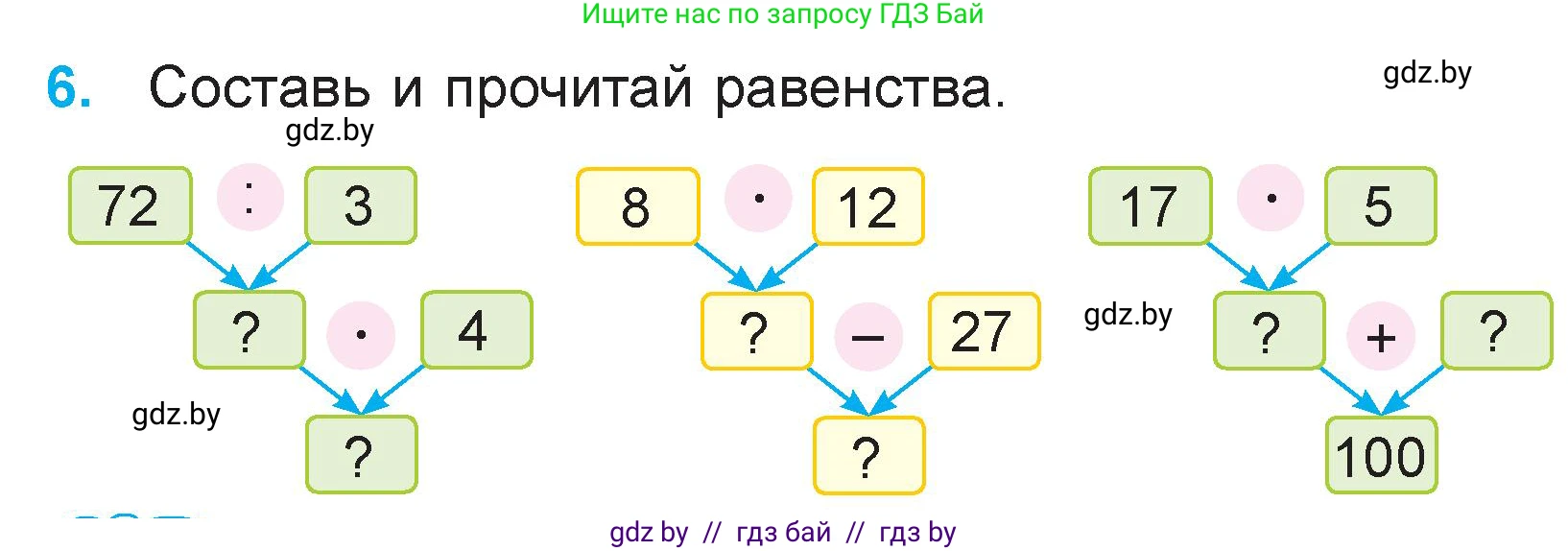 Математика, 3 класс Учебник, авторы: Муравьева Галина Леонидовна, Урбан Мария Анатольевна, издательство Национальный институт образования, Минск, 2021, оранжевого цвета, Часть 2, страница 20, номер 6, Условие