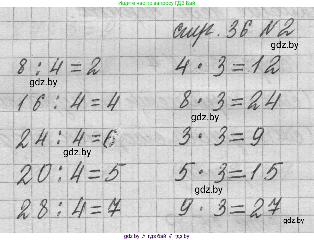 Математика, 3 класс Учебник, авторы: Муравьева Галина Леонидовна, Урбан Мария Анатольевна, издательство Национальный институт образования, Минск, 2021, оранжевого цвета, Часть 1, страница 36, номер 2, Решение 1