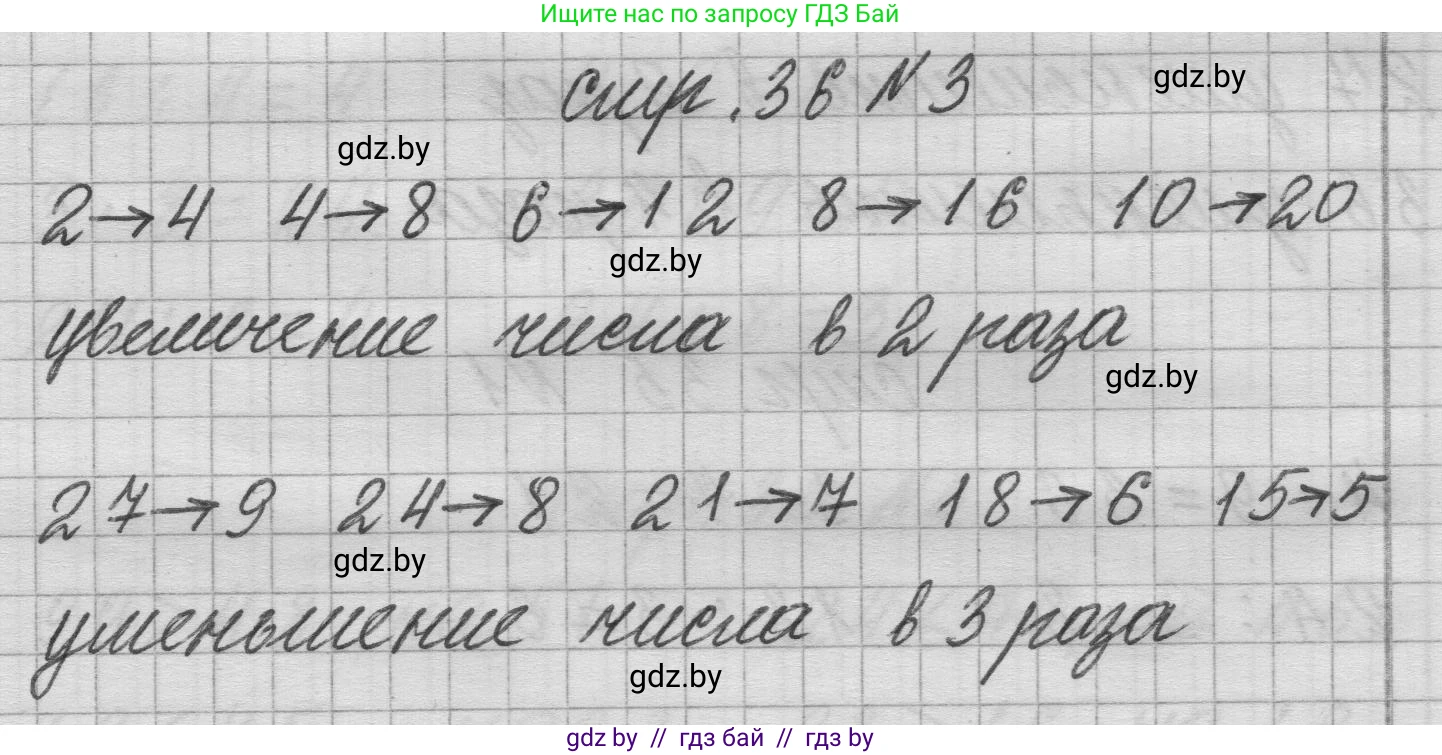 Математика, 3 класс Учебник, авторы: Муравьева Галина Леонидовна, Урбан Мария Анатольевна, издательство Национальный институт образования, Минск, 2021, оранжевого цвета, Часть 1, страница 36, номер 3, Решение 1