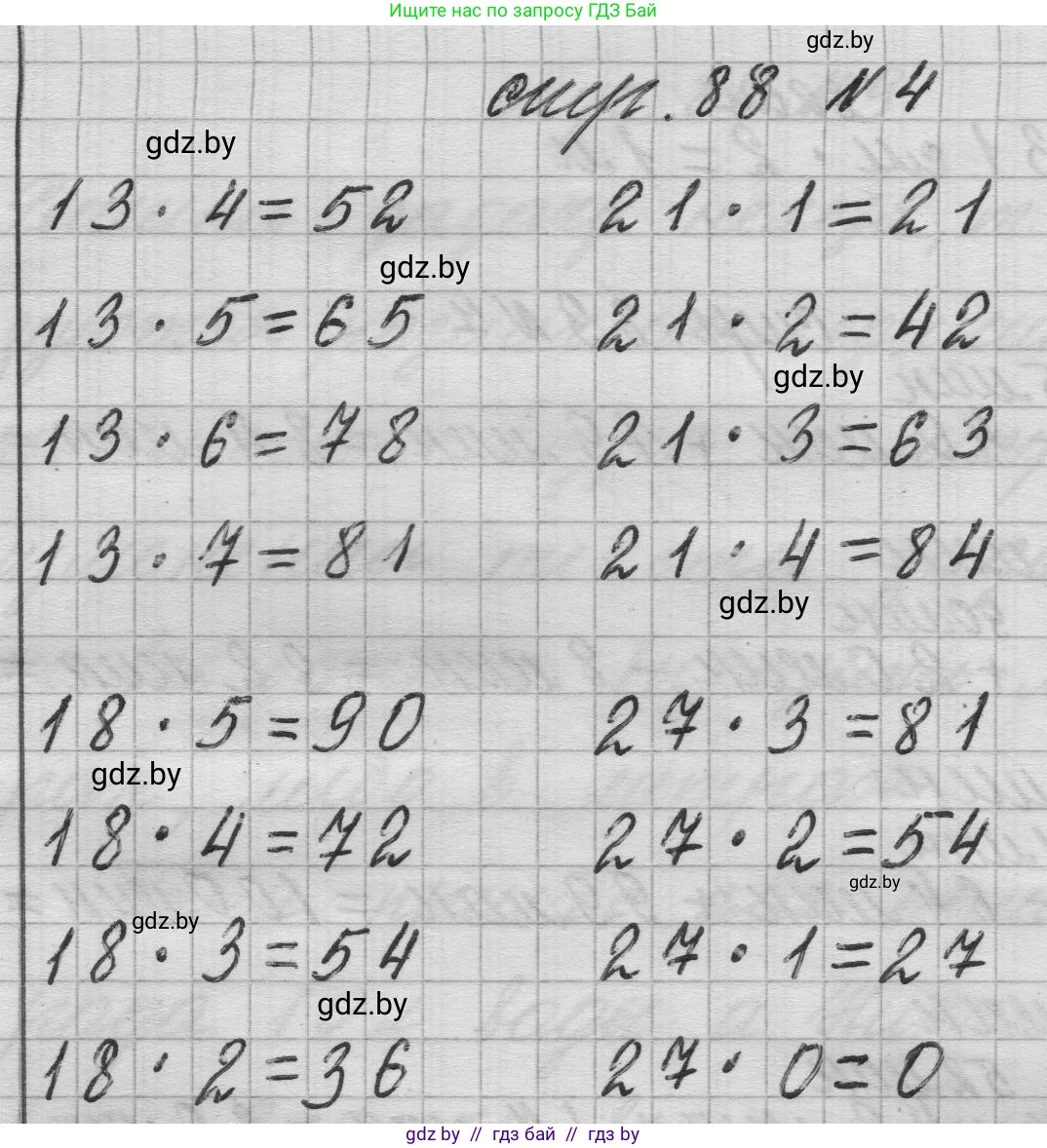 Математика, 3 класс Учебник, авторы: Муравьева Галина Леонидовна, Урбан Мария Анатольевна, издательство Национальный институт образования, Минск, 2021, оранжевого цвета, Часть 1, страница 88, номер 4, Решение 1