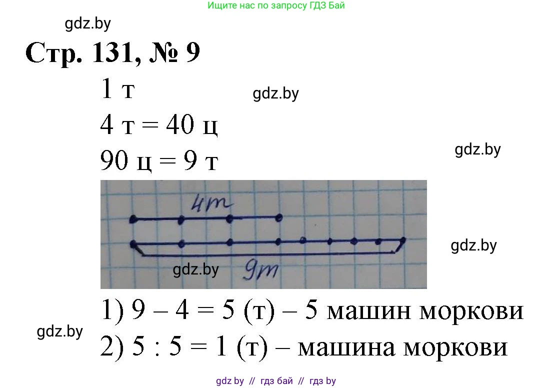 Математика, 3 класс Учебник, авторы: Муравьева Галина Леонидовна, Урбан Мария Анатольевна, издательство Национальный институт образования, Минск, 2021, оранжевого цвета, Часть 2, страница 131, номер 9, Решение 3