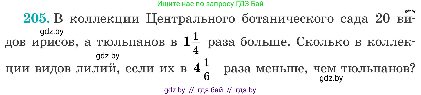 Математика, 5 класс Учебник, авторы: Герасимов Валерий Дмитриевич, Пирютко Ольга Николаевна, Лобанов Александр Павлович, издательство Адукацыя i выхаванне, Минск, 2025, белого цвета, Часть 2, страница 62, номер 205, Условие 2025