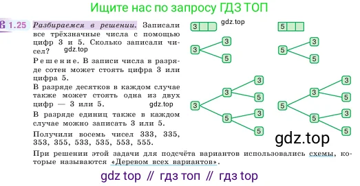Математика, 5 класс Учебник, авторы: Виленкин Наум Яковлевич, Жохов Владимир Иванович, Чесноков Александр Семёнович, Александрова Лилия Александровна, Шварцбурд Семён Исаакович, издательство Просвещение, Москва, 2023, белого цвета, Часть 1, страница 14, номер 1.25, Условие