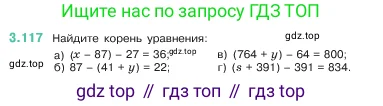 Математика, 5 класс Учебник, авторы: Виленкин Наум Яковлевич, Жохов Владимир Иванович, Чесноков Александр Семёнович, Александрова Лилия Александровна, Шварцбурд Семён Исаакович, издательство Просвещение, Москва, 2023, белого цвета, Часть 1, страница 91, номер 3.117, Условие