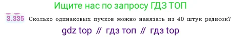 Математика, 5 класс Учебник, авторы: Виленкин Наум Яковлевич, Жохов Владимир Иванович, Чесноков Александр Семёнович, Александрова Лилия Александровна, Шварцбурд Семён Исаакович, издательство Просвещение, Москва, 2023, белого цвета, Часть 1, страница 118, номер 3.335, Условие