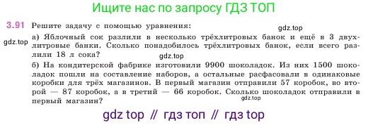 Математика, 5 класс Учебник, авторы: Виленкин Наум Яковлевич, Жохов Владимир Иванович, Чесноков Александр Семёнович, Александрова Лилия Александровна, Шварцбурд Семён Исаакович, издательство Просвещение, Москва, 2023, белого цвета, Часть 1, страница 89, номер 3.91, Условие