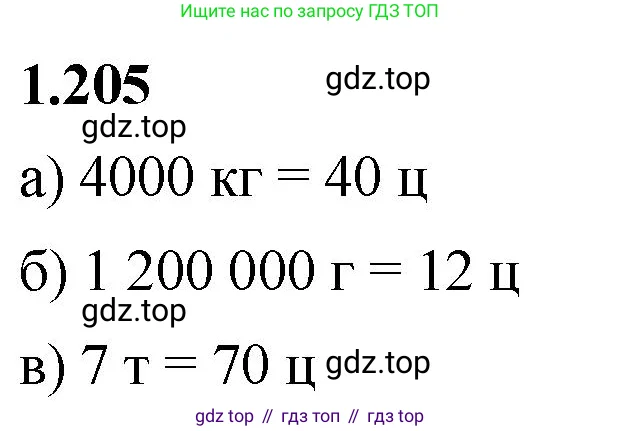 Математика, 5 класс Учебник, авторы: Виленкин Наум Яковлевич, Жохов Владимир Иванович, Чесноков Александр Семёнович, Александрова Лилия Александровна, Шварцбурд Семён Исаакович, издательство Просвещение, Москва, 2023, белого цвета, Часть 1, страница 40, номер 1.205, Решение 3