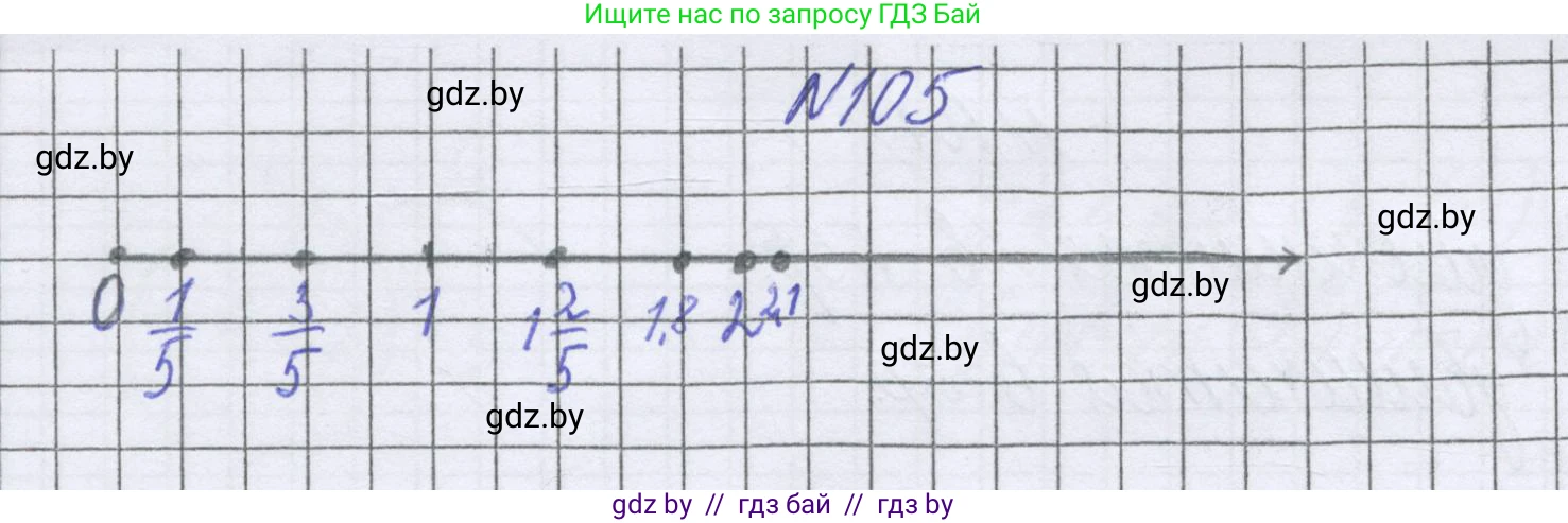 Математика, 6 класс Учебник, авторы: Герасимов Валерий Дмитриевич, Пирютко Ольга Николаевна, издательство Адукацыя i выхаванне, Минск, 2022, белого цвета, страница 174, номер 105, Решение