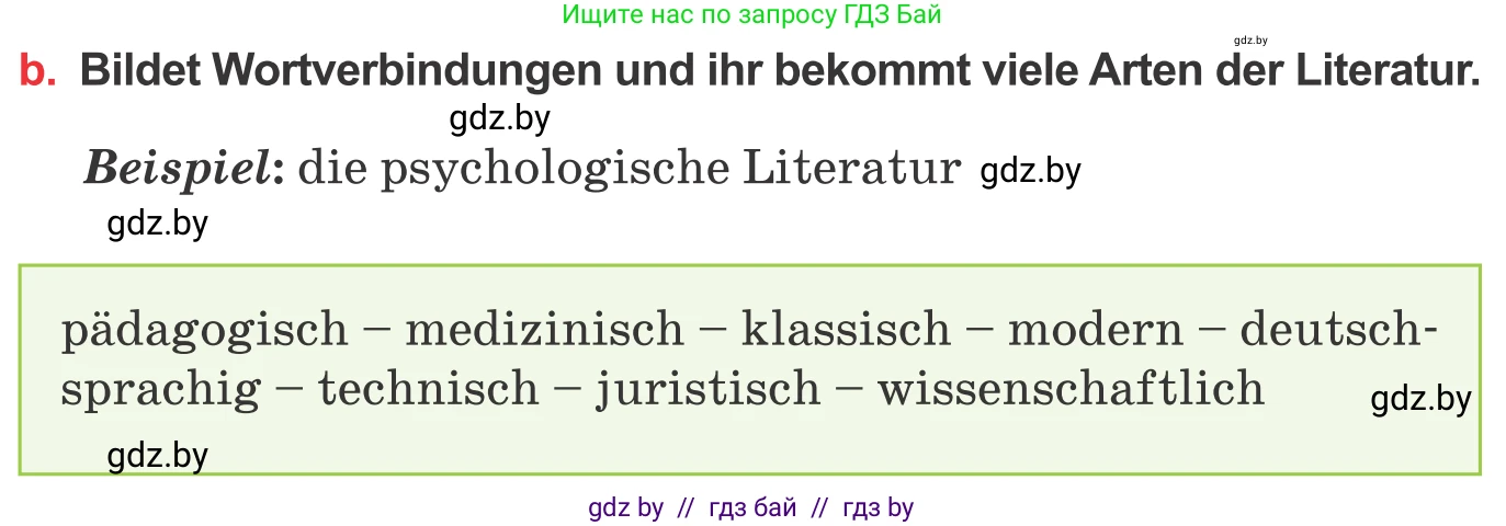 Немецкий язык (Deutsch), 8 класс Учебник (Schülerbuch), авторы: Будько Антонина Филипповна (Budjko Antonina), Урбанович Инна Ювинальевна (Urbanowitsch Ina), издательство Вышэйшая школа, Минск, 2018, страница 201, номер 2b, Условие