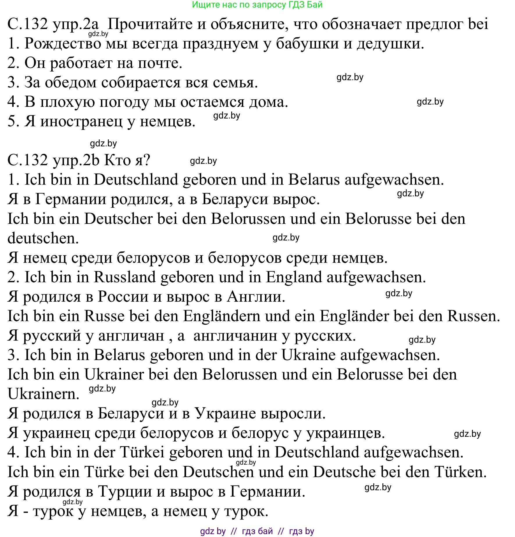 Немецкий язык (Deutsch), 8 класс Учебник (Schülerbuch), авторы: Будько Антонина Филипповна (Budjko Antonina), Урбанович Инна Ювинальевна (Urbanowitsch Ina), издательство Вышэйшая школа, Минск, 2018, страница 132, номер 2, Решение