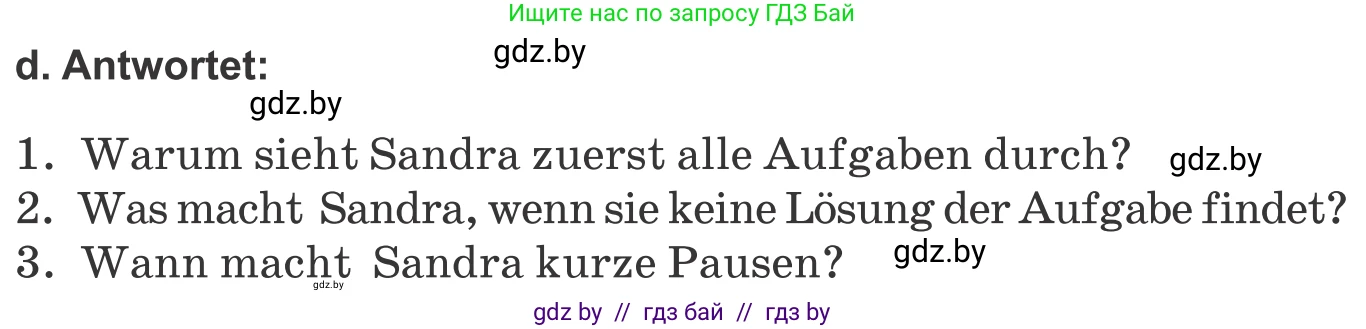 Немецкий язык (Deutsch), 9 класс Учебник (Schülerbuch), авторы: Будько Антонина Филипповна (Budjko Antonina), Урбанович Инна Ювинальевна (Urbanowitsch Ina), издательство Вышэйшая школа, Минск, 2018, серого цвета, страница 23, номер 9d, Условие