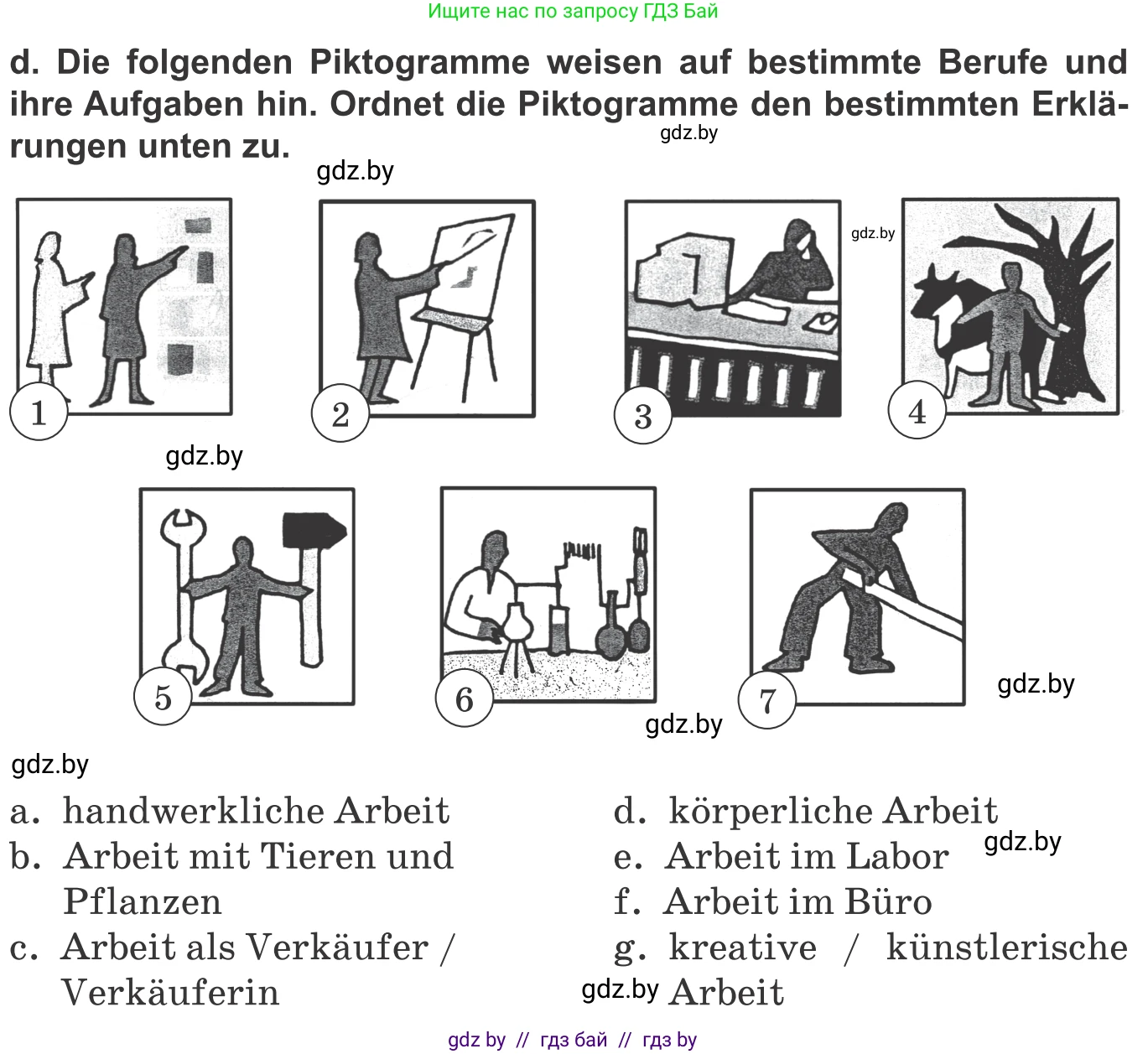Немецкий язык (Deutsch), 9 класс Учебник (Schülerbuch), авторы: Будько Антонина Филипповна (Budjko Antonina), Урбанович Инна Ювинальевна (Urbanowitsch Ina), издательство Вышэйшая школа, Минск, 2018, серого цвета, страница 28, номер 2d, Условие