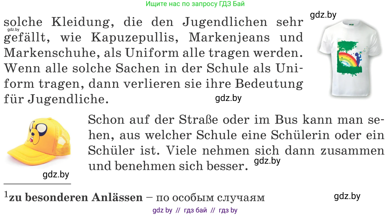 Немецкий язык (Deutsch), 9 класс Учебник (Schülerbuch), авторы: Будько Антонина Филипповна (Budjko Antonina), Урбанович Инна Ювинальевна (Urbanowitsch Ina), издательство Вышэйшая школа, Минск, 2018, серого цвета, страница 152, номер 2d, Условие (продолжение 2)