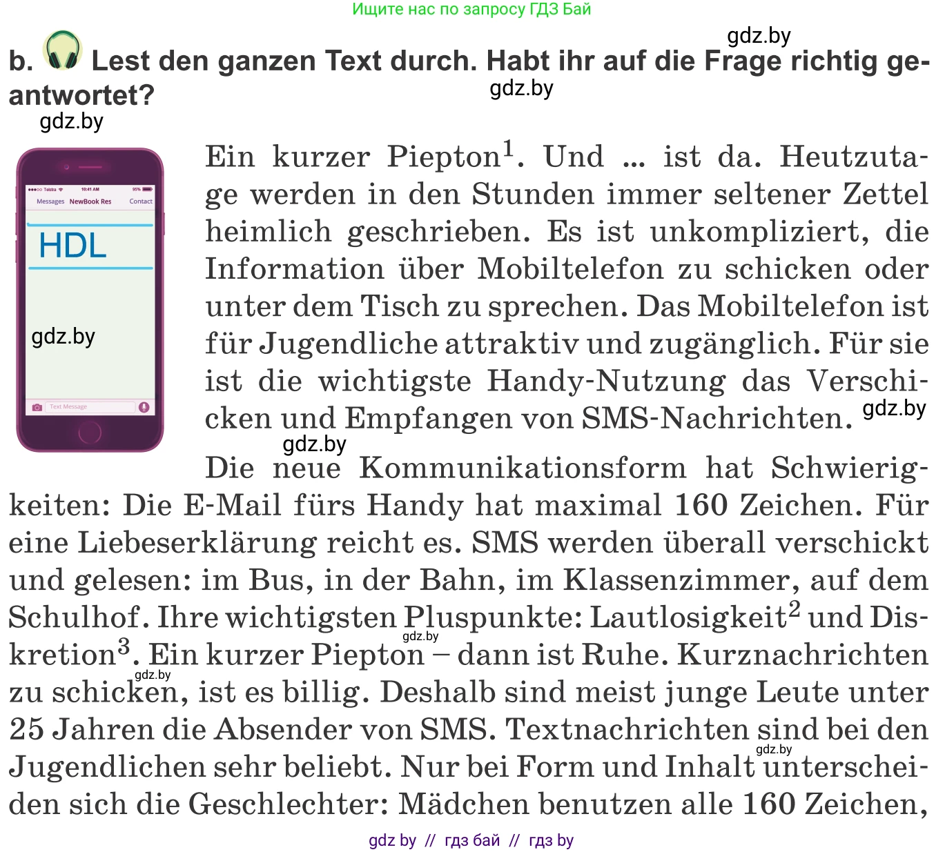 Немецкий язык (Deutsch), 9 класс Учебник (Schülerbuch), авторы: Будько Антонина Филипповна (Budjko Antonina), Урбанович Инна Ювинальевна (Urbanowitsch Ina), издательство Вышэйшая школа, Минск, 2018, серого цвета, страница 204, номер 2b, Условие