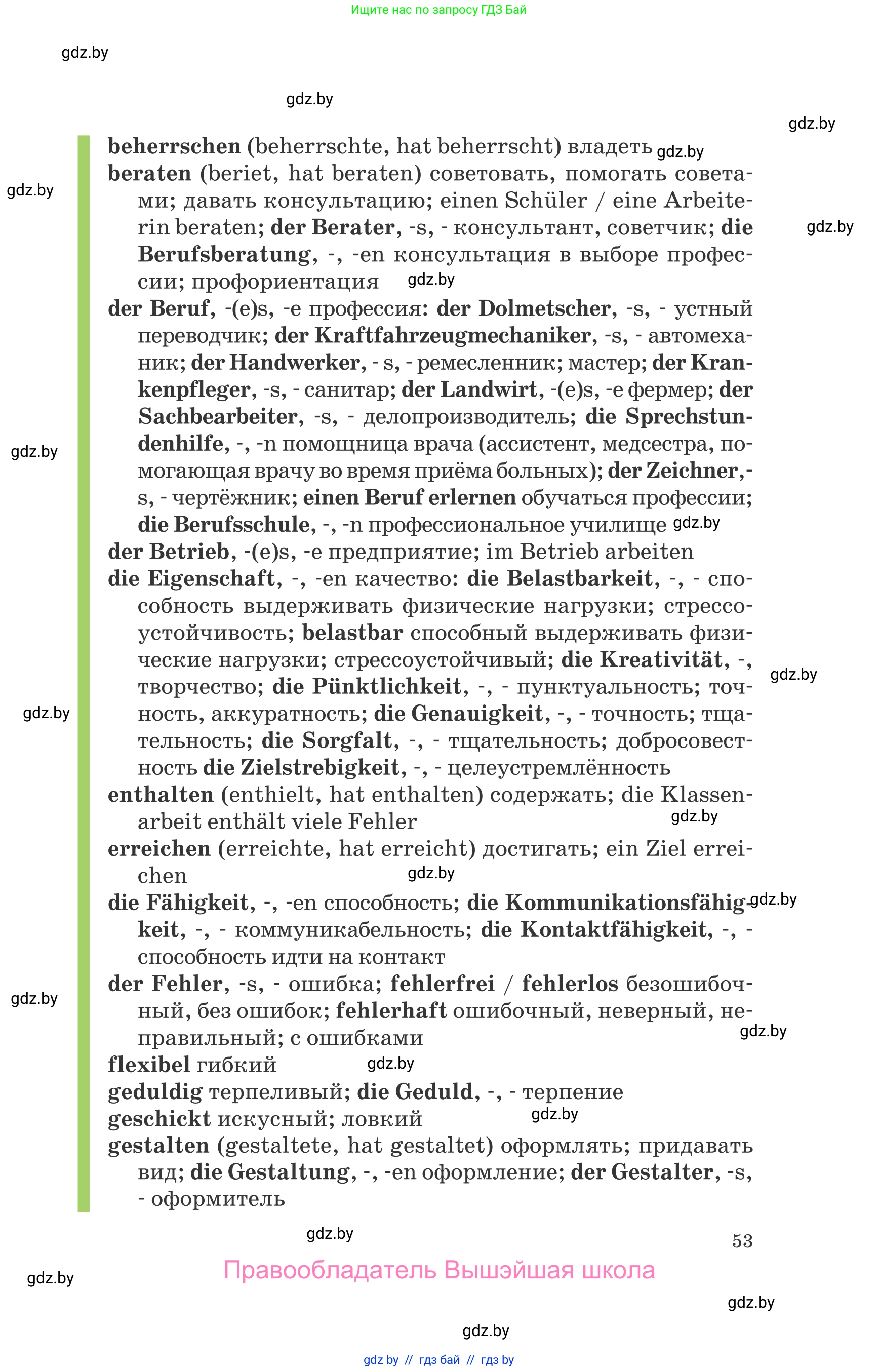 Немецкий язык (Deutsch), 9 класс Учебник (Schülerbuch), авторы: Будько Антонина Филипповна (Budjko Antonina), Урбанович Инна Ювинальевна (Urbanowitsch Ina), издательство Вышэйшая школа, Минск, 2018, серого цвета, страница 53
