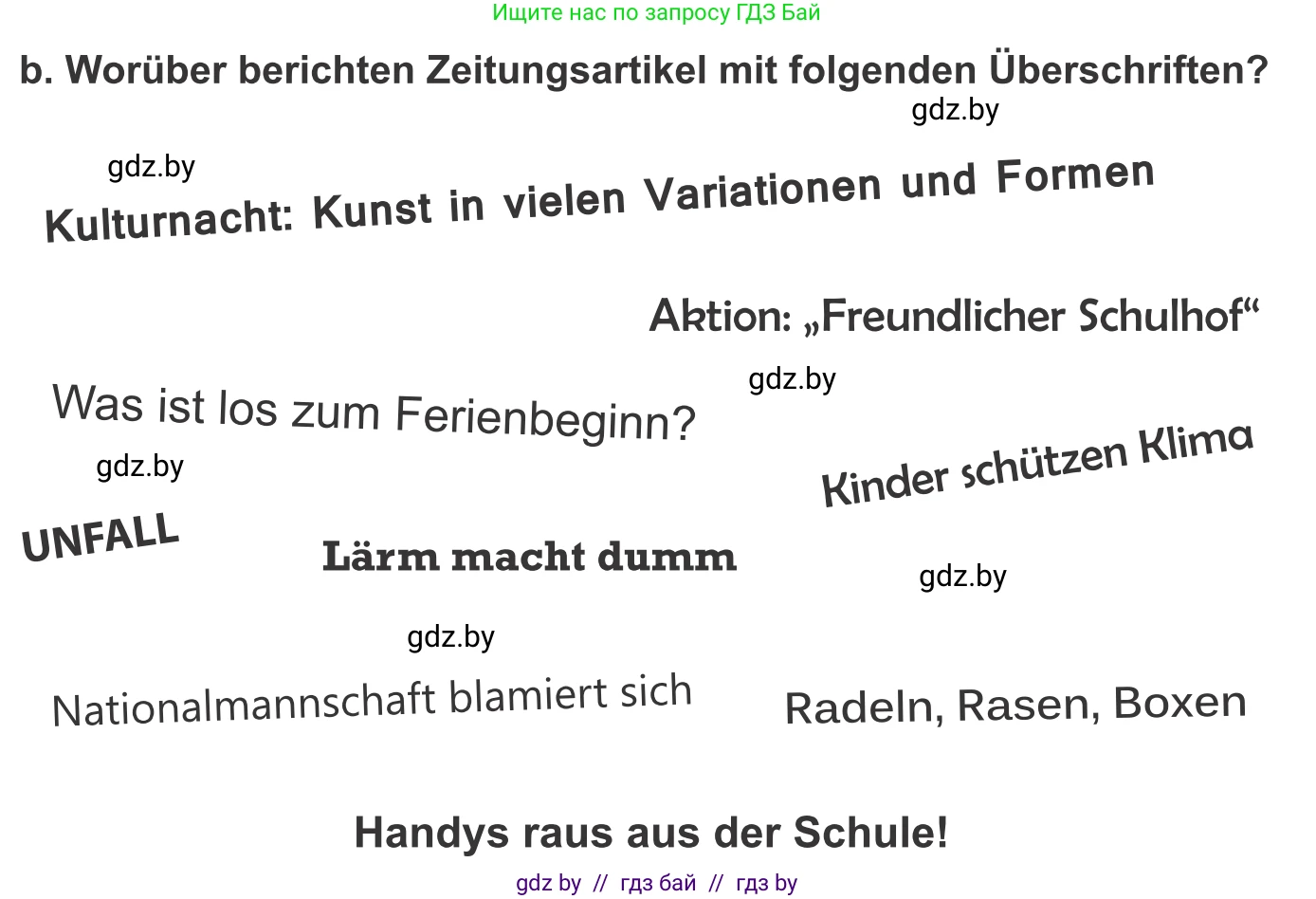 Немецкий язык (Deutsch), 10 класс Учебник (Schülerbuch), авторы: Будько Антонина Филипповна (Budjko Antonina), Урбанович Инна Ювинальевна (Urbanowitsch Ina), издательство Вышэйшая школа, Минск, 2018, оранжевого цвета, страница 104, номер 3b, Условие