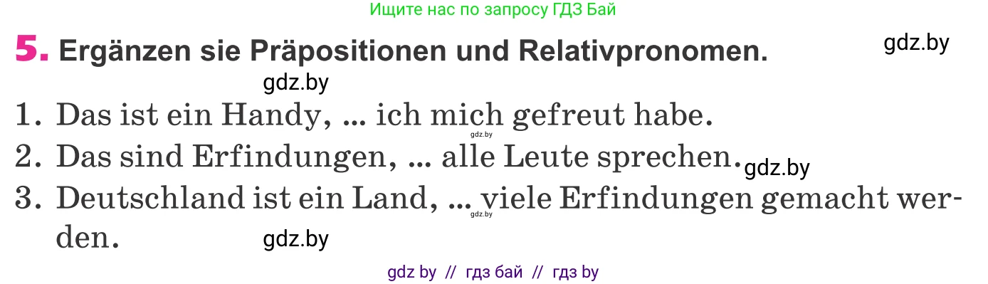 Немецкий язык (Deutsch), 10 класс Учебник (Schülerbuch), авторы: Будько Антонина Филипповна (Budjko Antonina), Урбанович Инна Ювинальевна (Urbanowitsch Ina), издательство Вышэйшая школа, Минск, 2018, оранжевого цвета, страница 304, номер 5, Условие