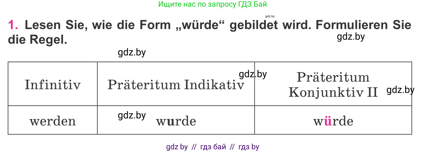 Немецкий язык (Deutsch), 11 класс Учебник (Schülerbuch), авторы: Будько Антонина Филипповна (Budjko Antonina), Урбанович Инна Ювинальевна (Urbanowitsch Ina), издательство Вышэйшая школа, Минск, 2019, бирюзового цвета, страница 313, номер 1, Условие