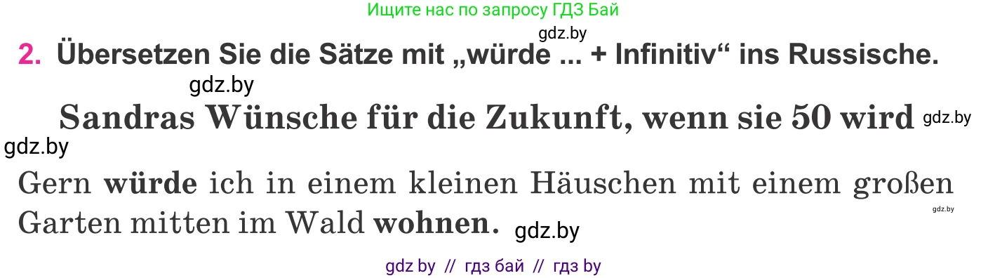 Немецкий язык (Deutsch), 11 класс Учебник (Schülerbuch), авторы: Будько Антонина Филипповна (Budjko Antonina), Урбанович Инна Ювинальевна (Urbanowitsch Ina), издательство Вышэйшая школа, Минск, 2019, бирюзового цвета, страница 313, номер 2, Условие
